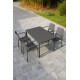 Ensemble table et fauteuils de jardin empilables 4 personnes Ezpeleta Meet-Hall