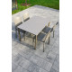 Ensemble table et chaises de jardin empilables 4 personnes Ezpeleta Meet-Hall