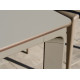 Ensemble table et chaises de jardin empilables 4 personnes Ezpeleta Meet-Hall