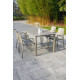 Ensemble table et fauteuils de jardin empilables 4 personnes Ezpeleta Meet-Hall