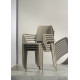 Ensemble table et fauteuils de jardin empilables 4 personnes Ezpeleta Meet-Hall
