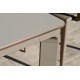 Ensemble table et fauteuils de jardin empilables 4 personnes Ezpeleta Meet-Hall