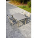 Ensemble table et fauteuils de jardin empilables 4 personnes Ezpeleta Meet-Hall