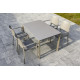 Ensemble table et fauteuils de jardin empilables 4 personnes Ezpeleta Meet-Hall