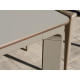 Ensemble table et chaises de jardin empilables 4 personnes Ezpeleta Meet-Park