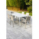Ensemble table et fauteuils empilables de jardin 6 personnes Ezpeleta Meet-Hall