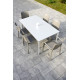 Ensemble table et chaises empilables de jardin 6 personnes Ezpeleta Meet-Hall