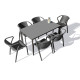 Ensemble table et chaises de jardin 6 personnes Ezpeleta Meet-Fado