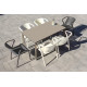 Ensemble table et chaises de jardin 6 personnes Ezpeleta Meet-Fado