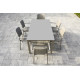 Ensemble table et fauteuils empilables de jardin 6 personnes Ezpeleta Meet-Hall