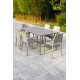 Ensemble table et fauteuils empilables de jardin 6 personnes Ezpeleta Meet-Hall