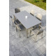 Ensemble table et chaises empilables de jardin 6 personnes Ezpeleta Meet-Hall