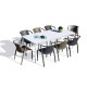 Ensemble table et chaises de jardin 8 personnes Ezpeleta Meet-Fado