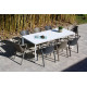 Ensemble table et chaises de jardin 8 personnes Ezpeleta Meet-Fado