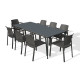 Ensemble table et fauteuils de jardin 8 personnes Ezpeleta Meet-Dock