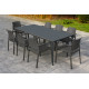 Ensemble table et fauteuils de jardin 8 personnes Ezpeleta Meet-Dock