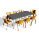 Ensemble table et chaises de jardin 8 personnes Ezpeleta Meet-Fado