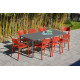 Ensemble table et chaises de jardin 8 personnes Ezpeleta Meet-Town