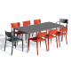 Ensemble table et chaises de jardin 8 personnes Ezpeleta Meet-Town
