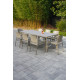 Ensemble table et fauteuils de jardin 8 personnes Ezpeleta Meet-Dock