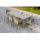 Ensemble table et fauteuils de jardin 8 personnes Ezpeleta Meet-Dock