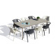 Ensemble table et chaises de jardin 8 personnes Ezpeleta Meet-Fado