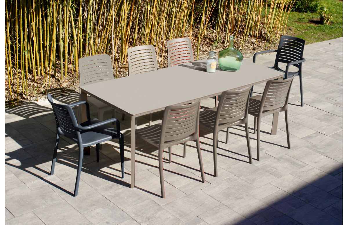 Ensemble table et chaises de jardin 8 personnes Ezpeleta Meet-Park Ensemble table et chaises de jardin 8 personnes Ezpeleta Meet-Park