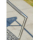 Salon de jardin design bas en inox et corde Paris Garden 4 places gris CONCARNEAU