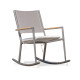 Rocking chair de jardin HONFLEUR en aluminium et textilène Anthracite PARIS GARDEN