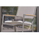 Rocking chair de jardin HONFLEUR en aluminium et textilène Anthracite PARIS GARDEN