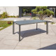 Table de jardin 6 personnes en aluminium et HPL imitation bois Paris Garden HONFLEUR