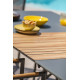Table de jardin 6 personnes en aluminium et HPL imitation bois Paris Garden HONFLEUR