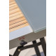 Table de jardin 6 personnes en aluminium et HPL imitation bois Paris Garden HONFLEUR