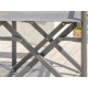 Ensemble table extensible et fauteuils de jardin pliants 6 personnes en aluminium & HPL Paris Garden HONFLEUR