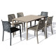Ensemble table et chaises de jardin 6 personnes Ezpeleta Meet-Park