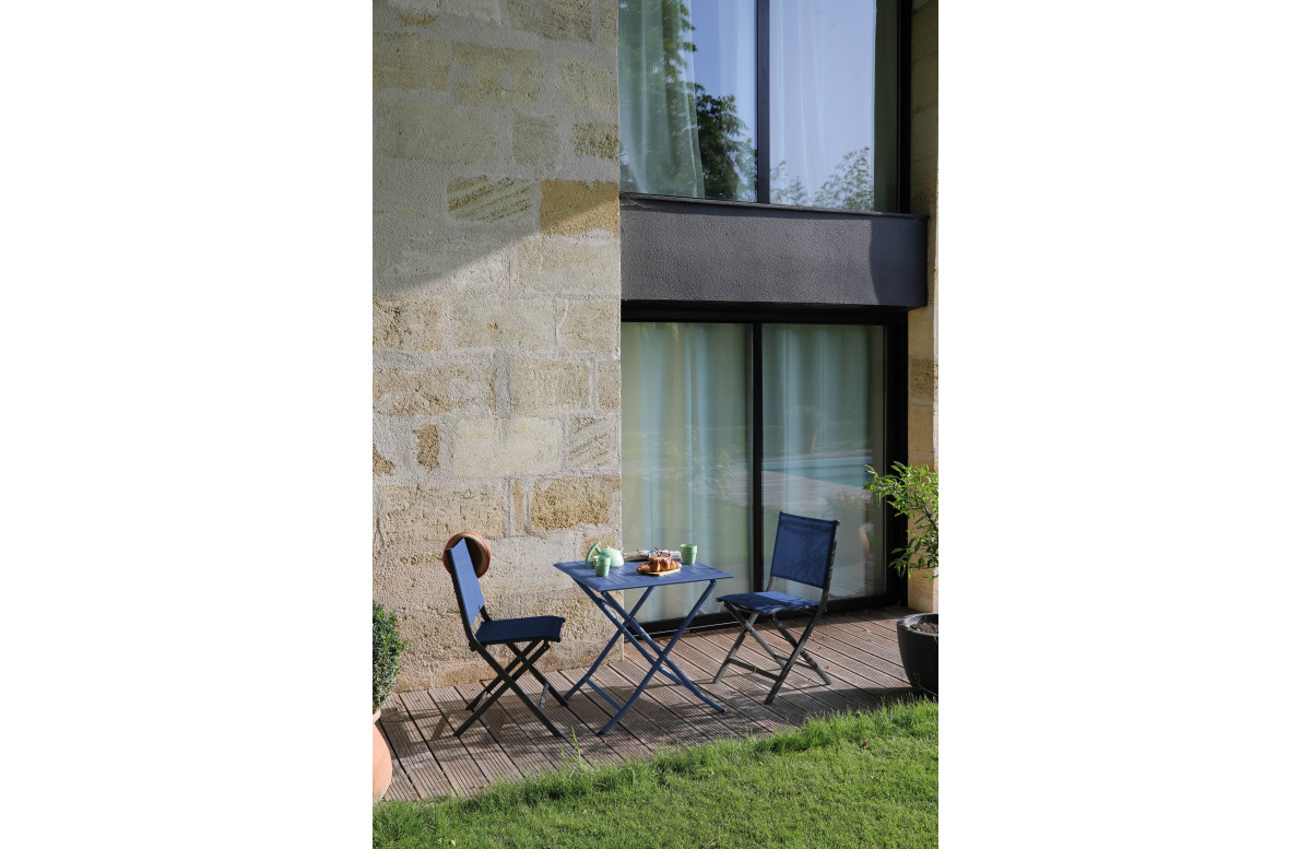 Table pliante de jardin 2 personnes en aluminium - LORITA - Alizé Table pliante de jardin 2 personnes en aluminium - LORITA - Alizé