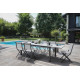 Table de jardin extensible en aluminium et verre 8-12 personnes - ELISE - Alizé