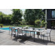 Table de jardin extensible en aluminium et verre 8-12 personnes - ELISE - Alizé