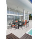Table de jardin extensible en aluminium et verre 8-12 personnes - ELISE - Alizé