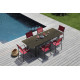 Table de jardin extensible en aluminium et HPL 8-10 personnes - TAHAA - Alizé