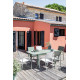 Table de jardin extensible en aluminium 4-6 personnes - GENES - Alizé
