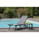 Table basse de jardin en aluminium 2 personnes - LOU - Alizé