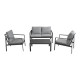 Salon de jardin bas en aluminium 4 personnes - Marlo - Alizé