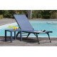 Bain de soleil pliant multi-positions en aluminium - JERSEY - Alizé