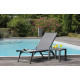 Bain de soleil pliant multi-positions en aluminium - JERSEY - Alizé