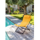 Fauteuil relax de jardin pliant en acier - EASY - Alizé