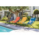 Fauteuil relax de jardin pliant en acier - EASY - Alizé