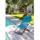 Fauteuil relax de jardin pliant en acier - EASY - Alizé