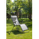Fauteuil relax de jardin pliant multi-positions en acier - NEO - Alizé