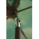 Parasol de jardin rond inclinable déperlant en aluminium et polyester - Alizé